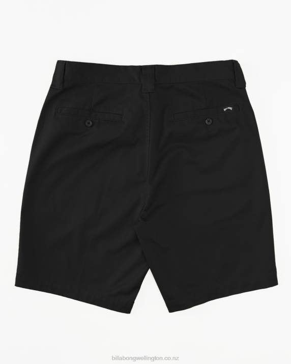 Men Black Billabong Carter Performance 20'' Shorts 80P8527