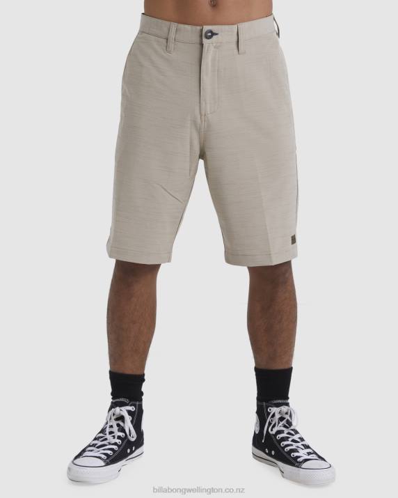 Men Khaki Billabong Crossfire Submersible Shorts 21'' 80P8264