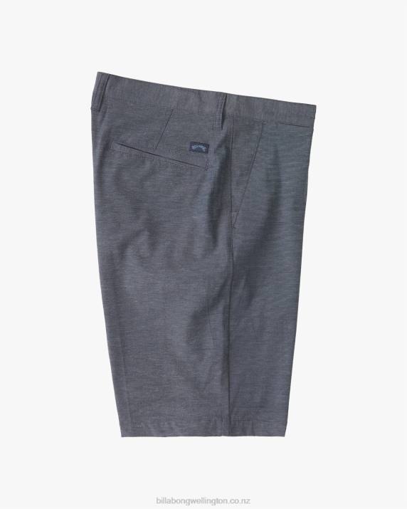 Men Navy Billabong Crossfire Submersible Shorts 21'' 80P8263