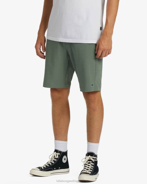 Men Surplus Billabong Crossfire Slub Submersible Shorts 21'' 80P8293
