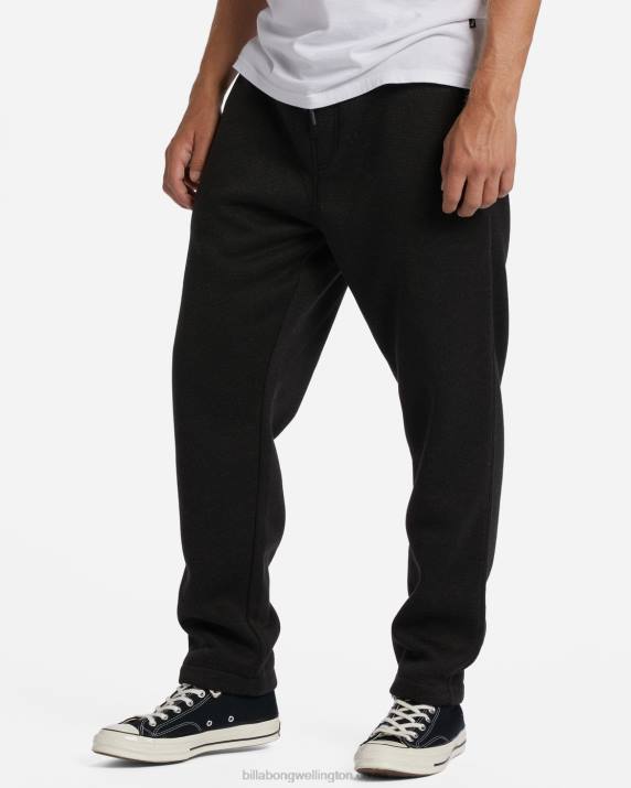 Men Black Heather Billabong A/Div Boundary Sweatpants 80P8512