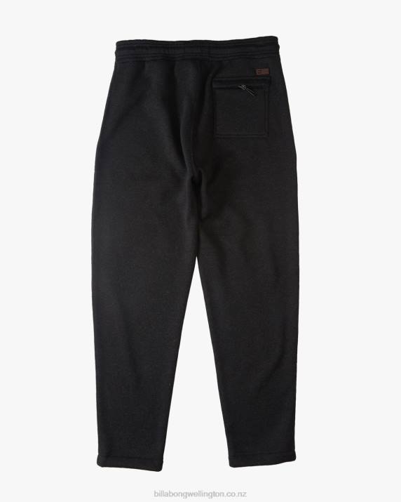 Men Black Heather Billabong A/Div Boundary Sweatpants 80P8512