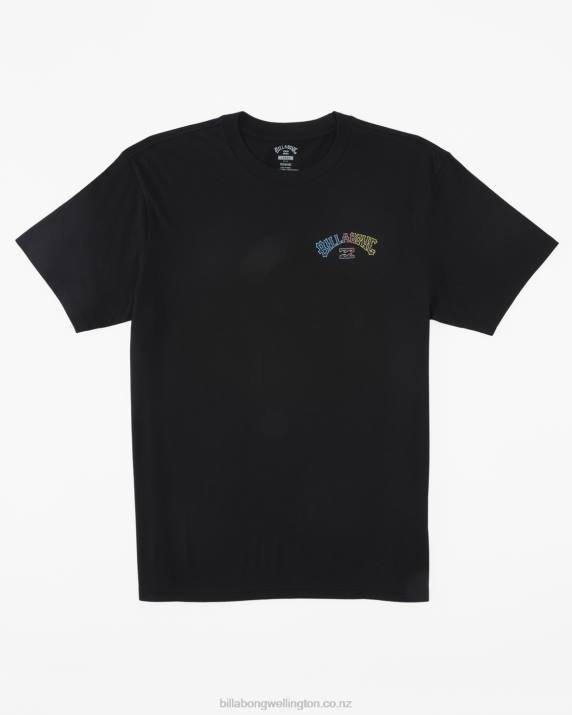 Men Black Billabong Arch Fill T-Shirt 80P8306