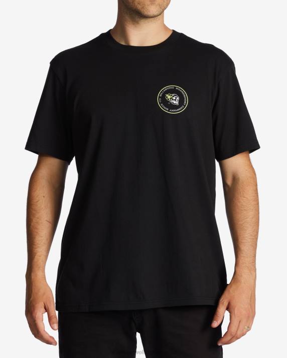 Men Black Billabong Bonez T-Shirt 80P8397