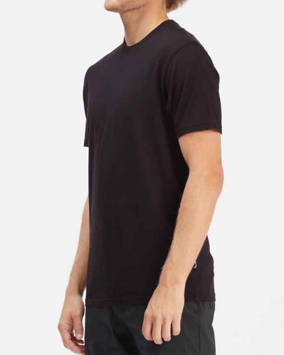 Men Black Billabong Essential Short Sleeve T-Shirt 80P8300