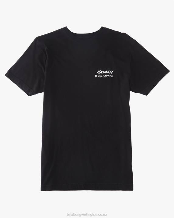 Men Black Billabong Hawaiian Tropics T-Shirt 80P8438