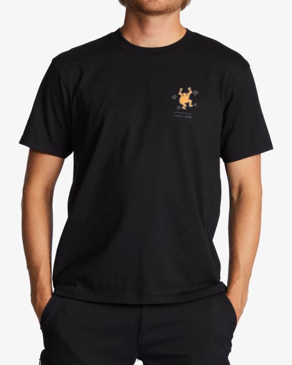 Men Black Billabong Keith Haring Bash - T-Shirt 80P8220
