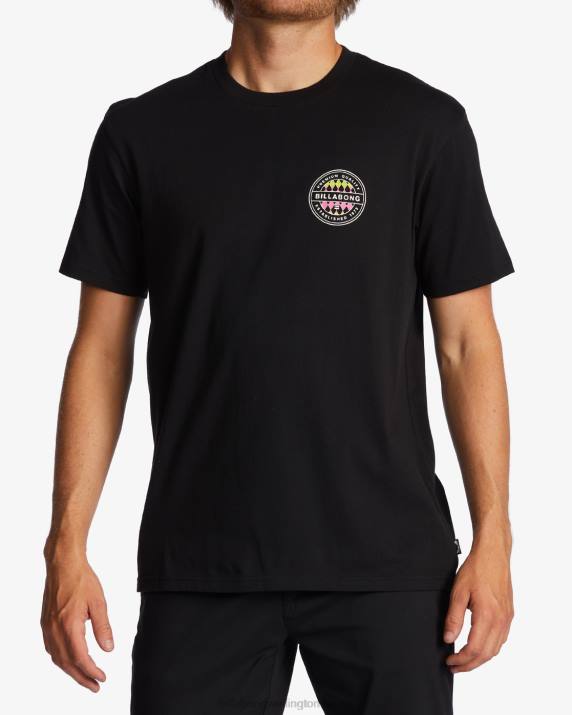 Men Black Billabong Rotor T-Shirt 80P8530