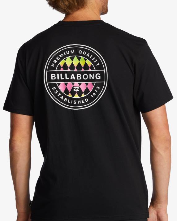 Men Black Billabong Rotor T-Shirt 80P8530