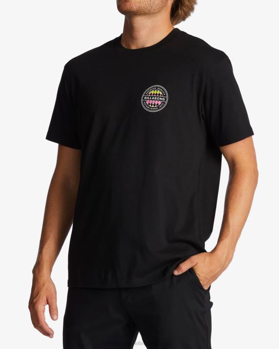 Men Black Billabong Rotor T-Shirt 80P8530