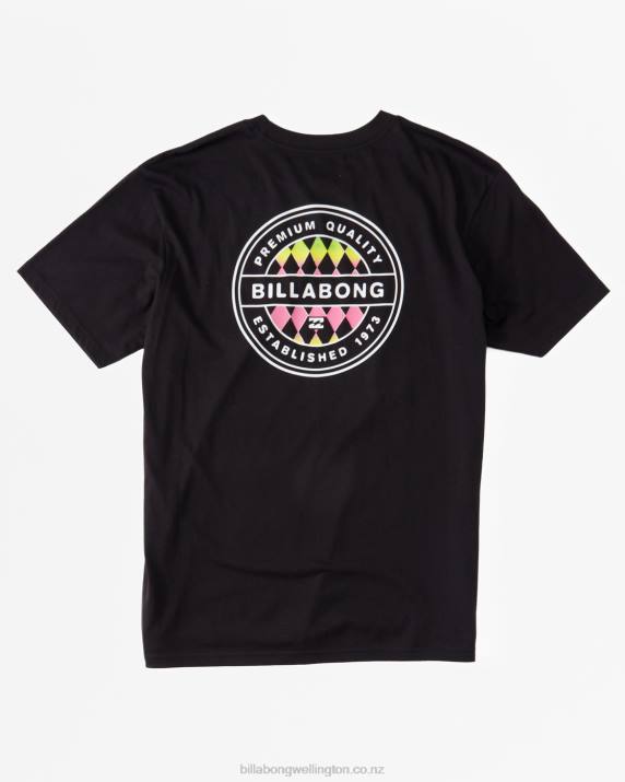 Men Black Billabong Rotor T-Shirt 80P8530