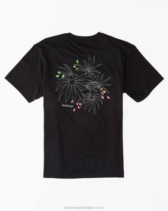 Men Black Billabong Troppo Pocket T-Shirt 80P8573