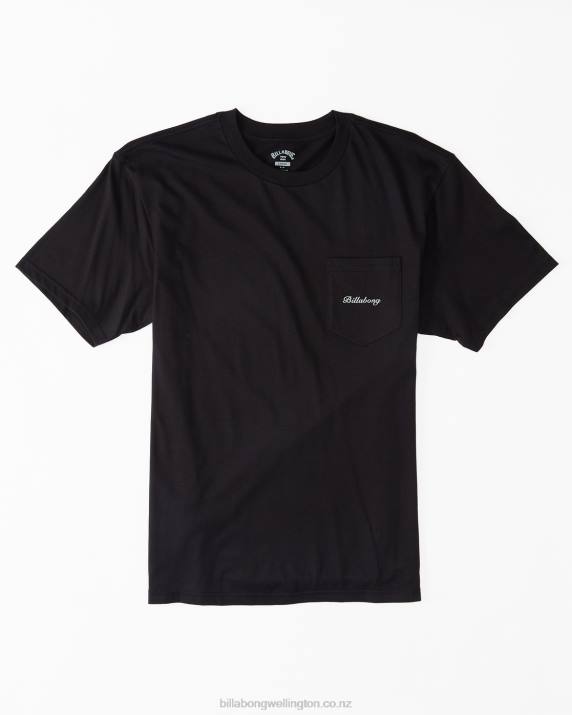 Men Black Billabong Troppo Pocket T-Shirt 80P8573