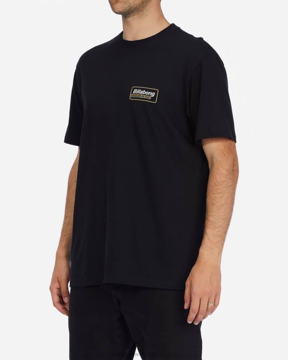 Men Black Billabong Walled Short Sleeve T-Shirt 80P8663