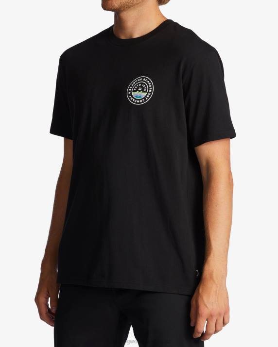 Men Black Billabong Walled T-Shirt 80P8571