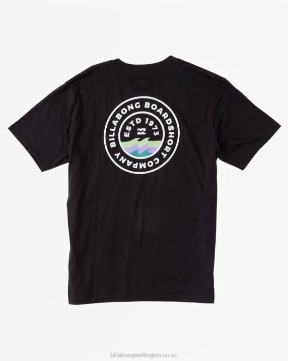 Men Black Billabong Walled T-Shirt 80P8571
