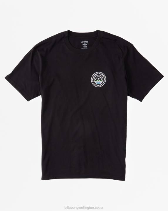 Men Black Billabong Walled T-Shirt 80P8571