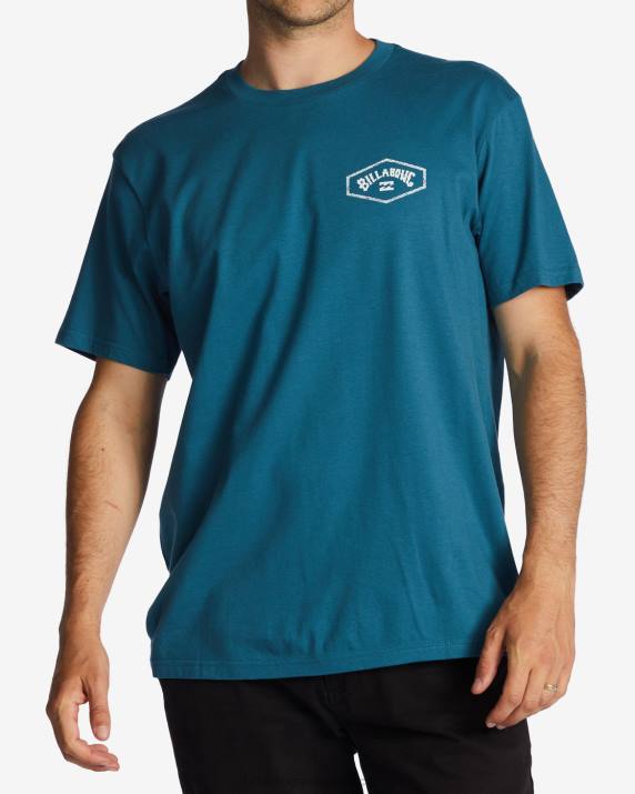 Men Blue Lagoon Billabong Exit Arch T-Shirt 80P8544