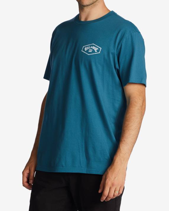 Men Blue Lagoon Billabong Exit Arch T-Shirt 80P8544