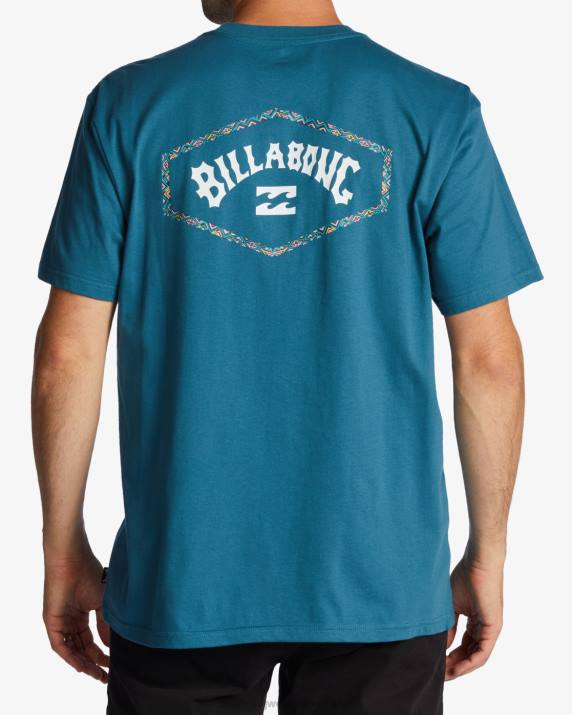 Men Blue Lagoon Billabong Exit Arch T-Shirt 80P8544