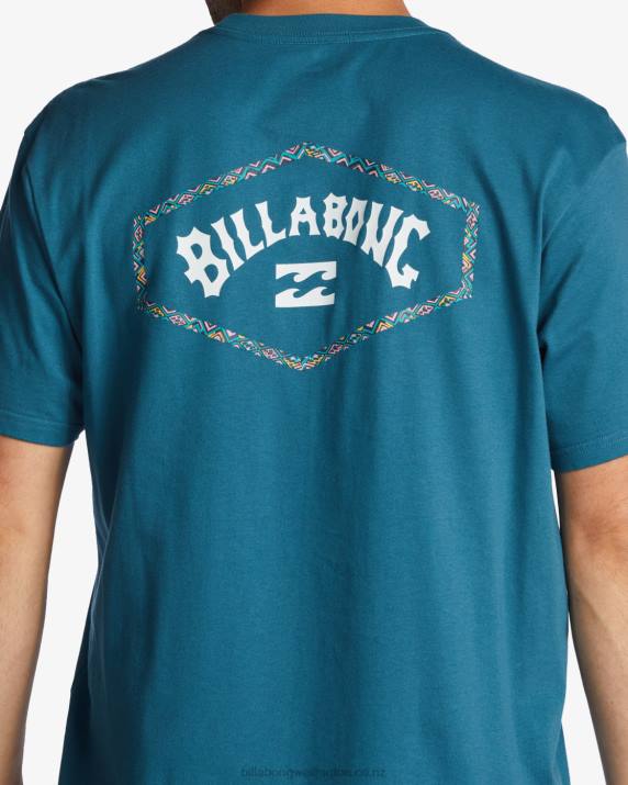 Men Blue Lagoon Billabong Exit Arch T-Shirt 80P8544