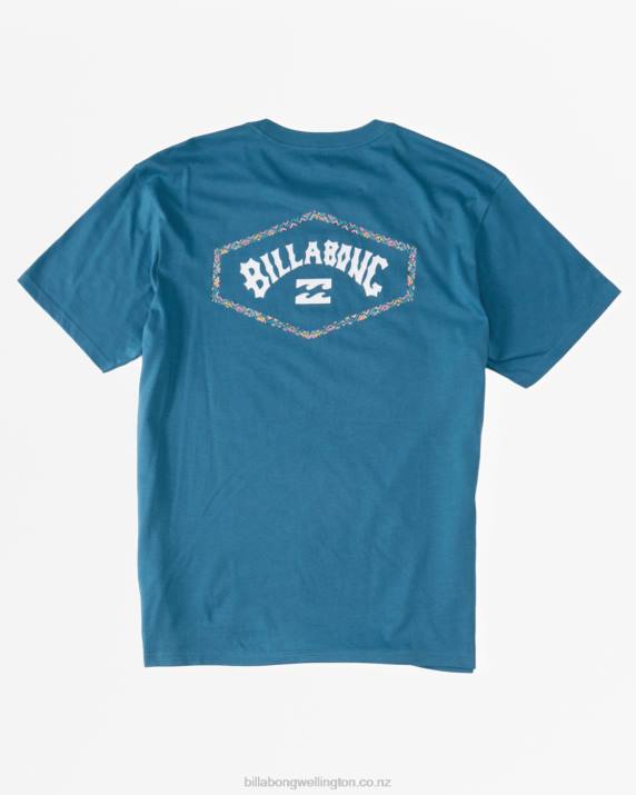 Men Blue Lagoon Billabong Exit Arch T-Shirt 80P8544