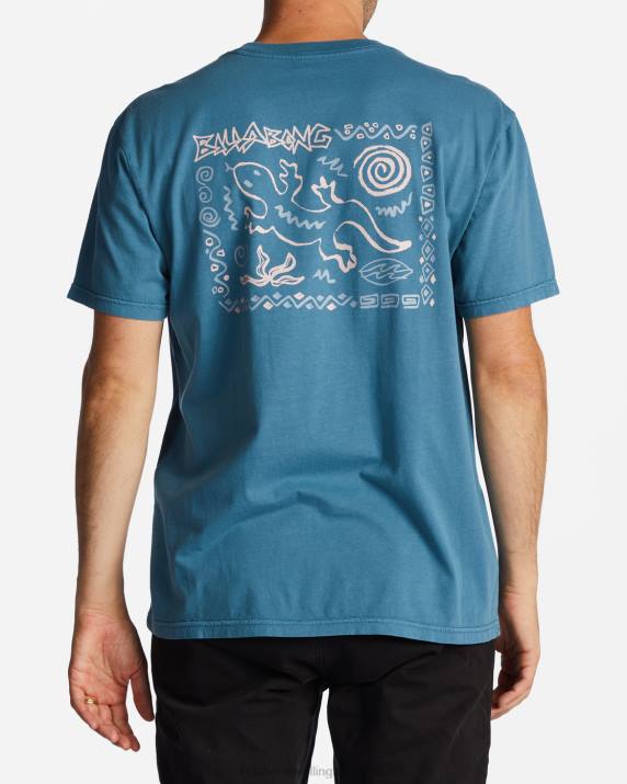 Men Blue Lagoon Billabong Reflections T-Shirt 80P8529
