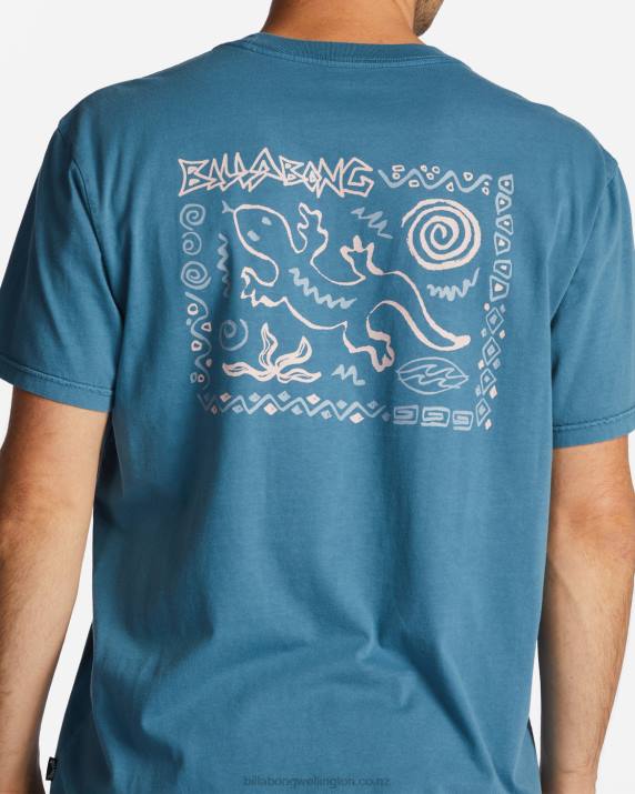 Men Blue Lagoon Billabong Reflections T-Shirt 80P8529