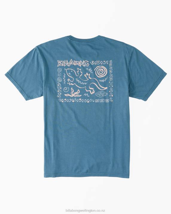 Men Blue Lagoon Billabong Reflections T-Shirt 80P8529