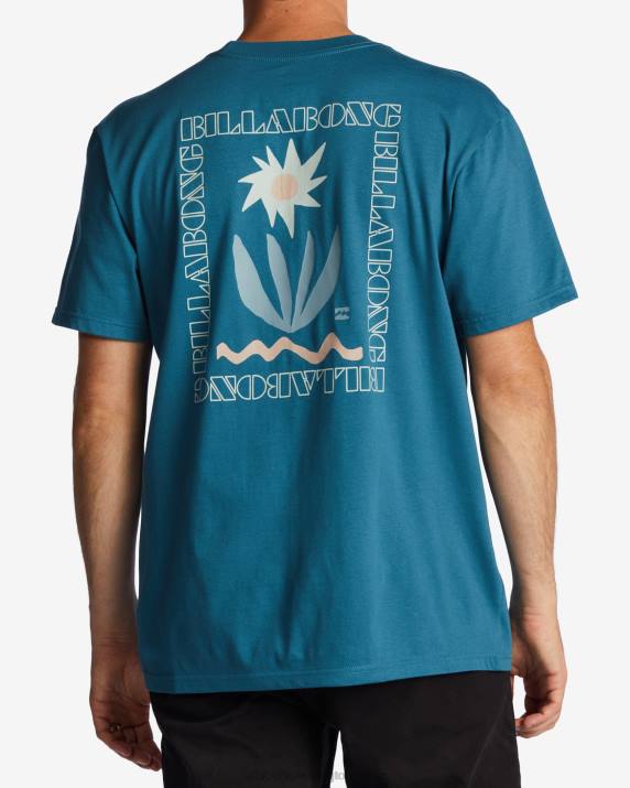 Men Blue Lagoon Billabong Troppo Pocket T-Shirt 80P8599