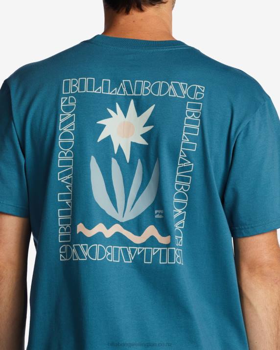 Men Blue Lagoon Billabong Troppo Pocket T-Shirt 80P8599