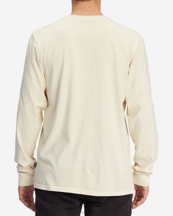 Men Bone Billabong Essential Wave Washed Long Sleeve T-Shirt 80P8444