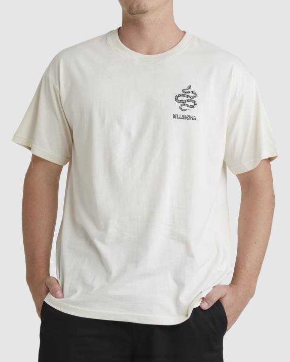 Men Bone Billabong Pilpeled Snake Short Sleeve T-Shirt 80P8347