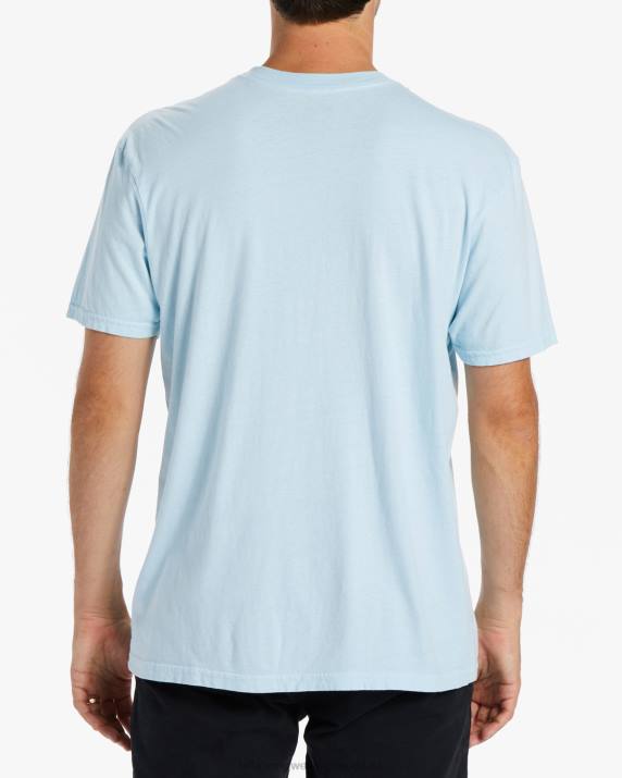 Men Coastal Blue Billabong Exit Arch Short Sleeve T-Shirt 80P8552