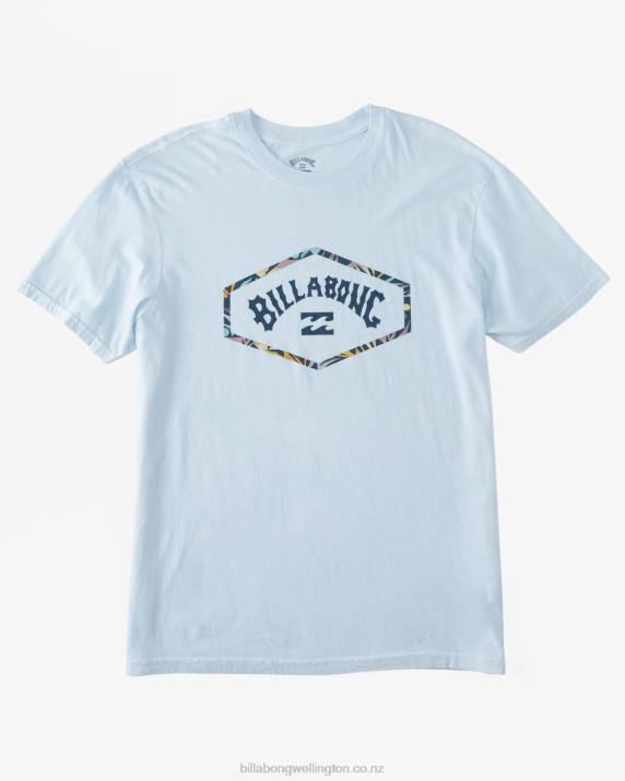 Men Coastal Blue Billabong Exit Arch Short Sleeve T-Shirt 80P8552
