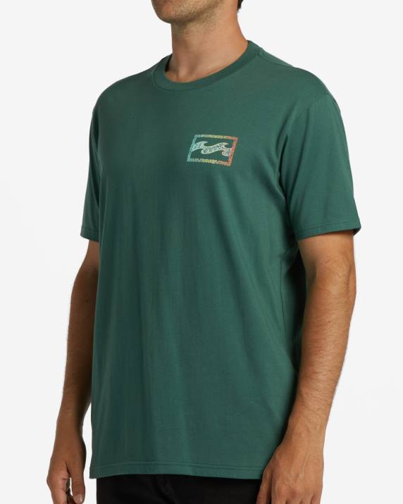 Men Cypress Billabong Crayon Wave T-Shirt 80P8298
