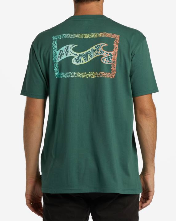 Men Cypress Billabong Crayon Wave T-Shirt 80P8298