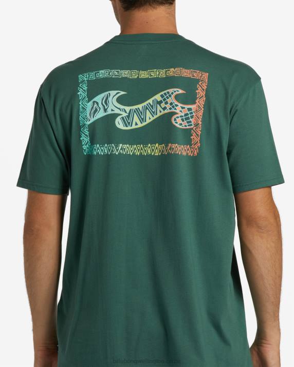 Men Cypress Billabong Crayon Wave T-Shirt 80P8298