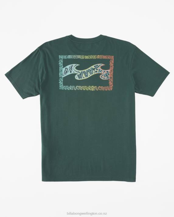 Men Cypress Billabong Crayon Wave T-Shirt 80P8298