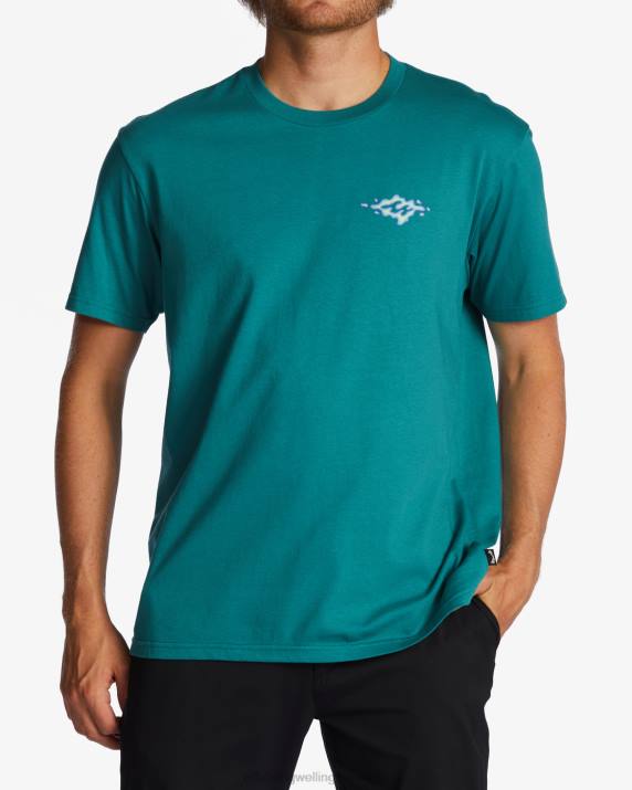 Men Dark Mint Billabong Tall Tale T-Shirt 80P8261
