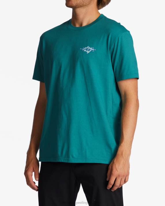 Men Dark Mint Billabong Tall Tale T-Shirt 80P8261