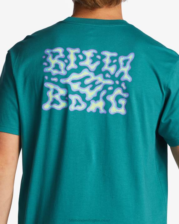 Men Dark Mint Billabong Tall Tale T-Shirt 80P8261