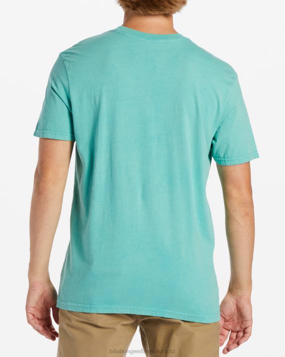 Men Dusty Green Billabong Level Short Sleeve T-Shirt 80P8536