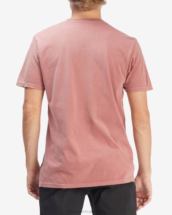 Men Faded Rose Billabong Essential Wave Washed Short Sleeve T-Shirt 80P8441