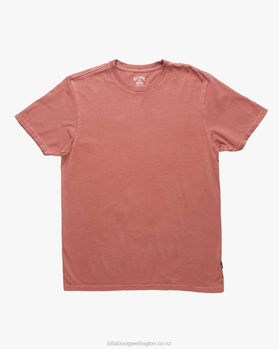 Men Faded Rose Billabong Essential Wave Washed Short Sleeve T-Shirt 80P8441