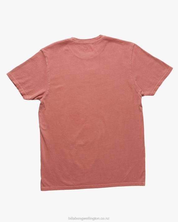 Men Faded Rose Billabong Essential Wave Washed Short Sleeve T-Shirt 80P8441