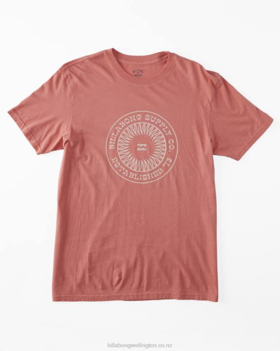 Men Faded Rose Billabong Praise Short Sleeve T-Shirt 80P8539