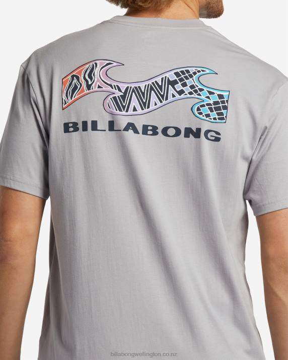 Men Grey Violet Billabong Segment T-Shirt 80P8353