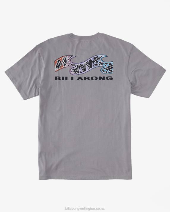 Men Grey Violet Billabong Segment T-Shirt 80P8353