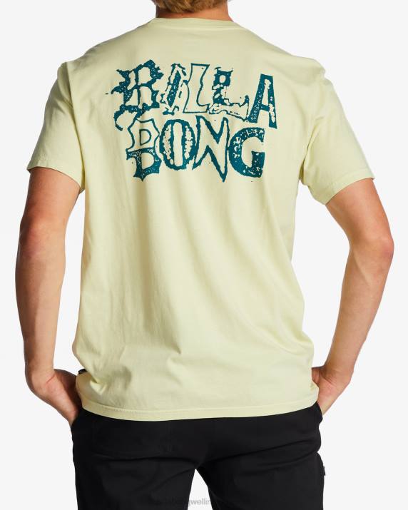 Men Light Lime Billabong Worded T-Shirt 80P8418